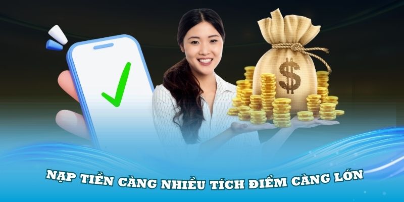 Thành viên càng nạp tiền 77Bet nhiều thì điểm số tích càng lớn